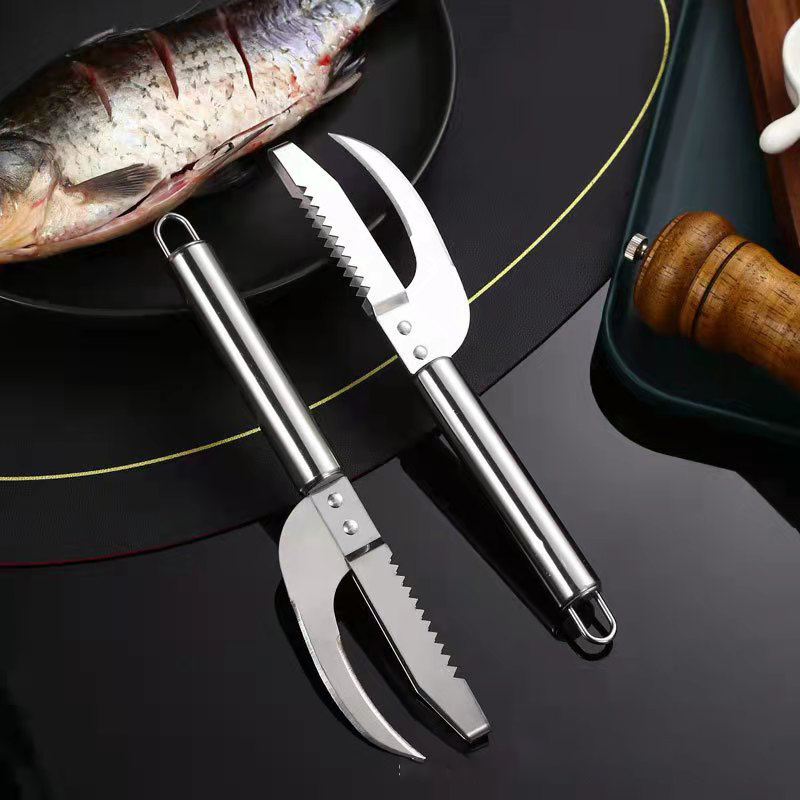 Dao cạo vảy cá mổ cá nạo mang cá bằng inox tiện dụng đa năng M23