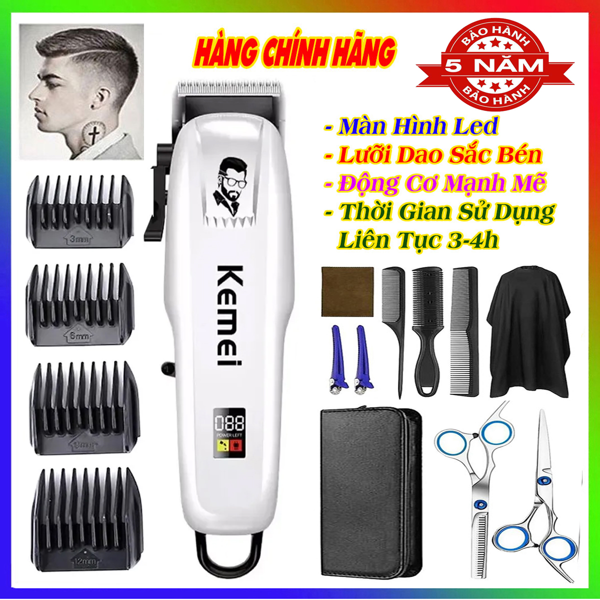 Tăng đơ cắt tóc, tông đơ cắt tóc loại tốt gia đình, trẻ em, chuyên nghiệp, máy cắt tóc đa năng, Tông đơ hớt tóc không dây cao cấp, tong do cat toc