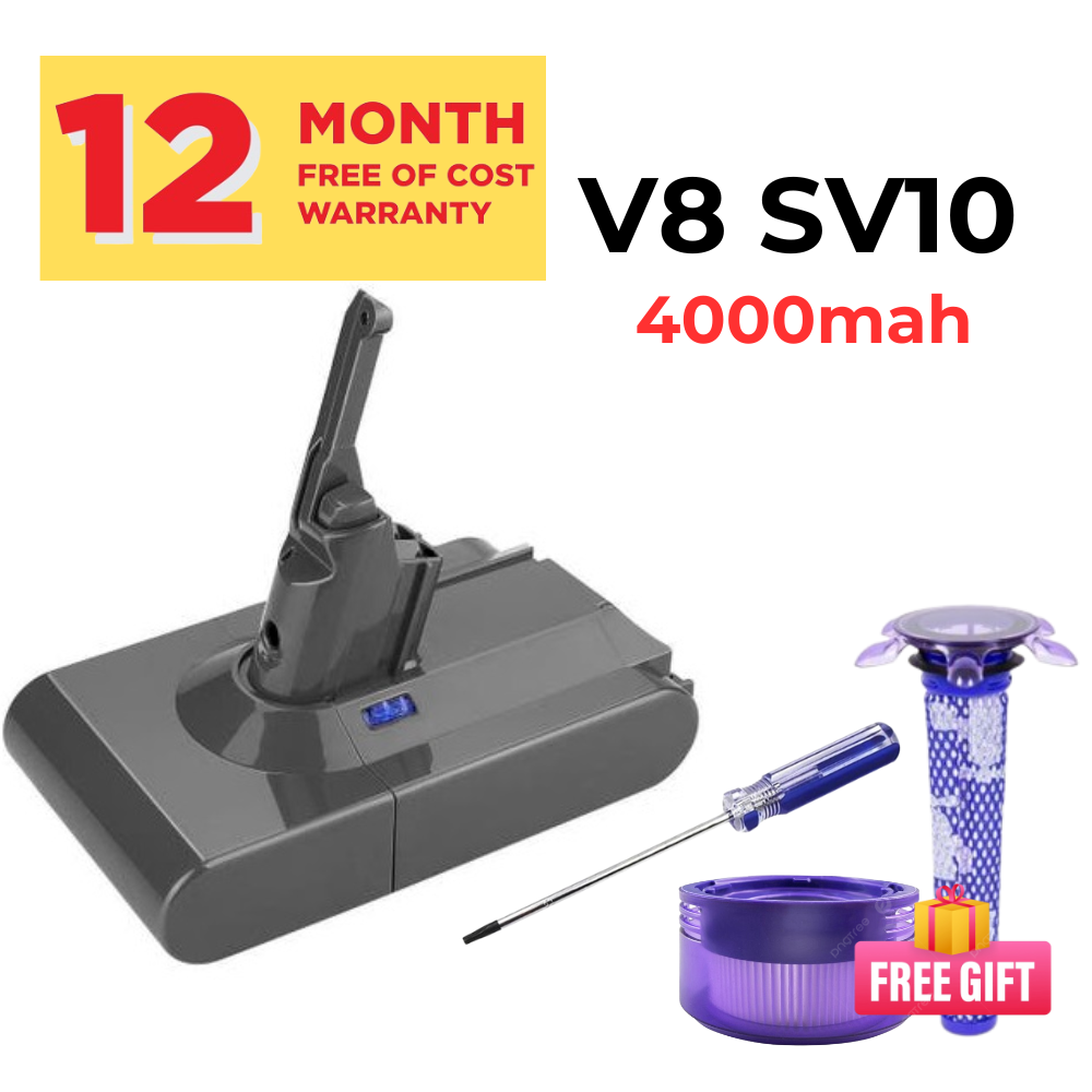 Bh 12 tháng - pin thay thế máy hút bụi dyson v8 sv10 chất lượng cao