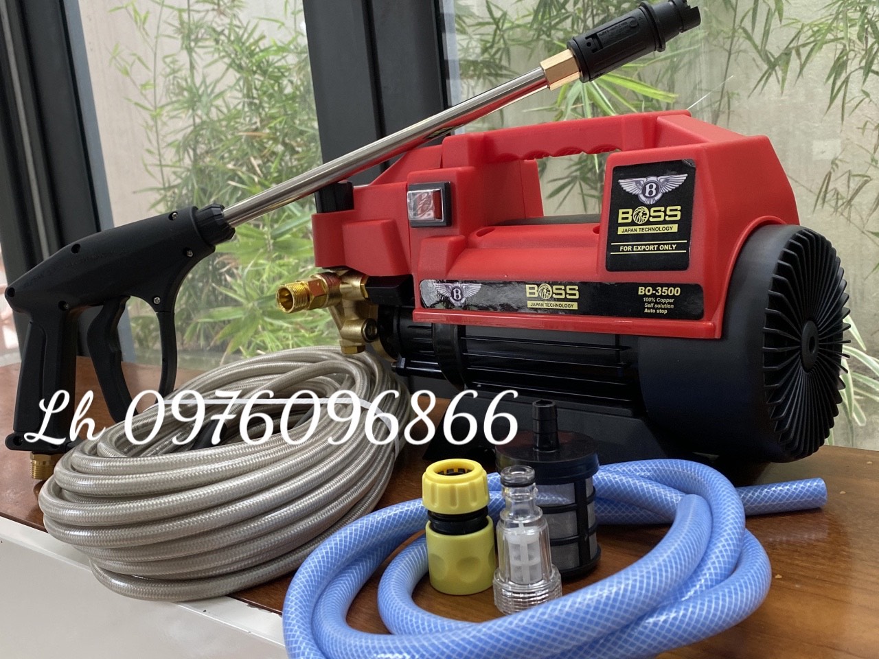 Máy rửa xe boss 3500w có chỉnh áp nhập khẩu 100%