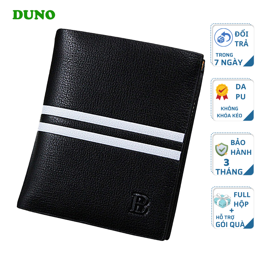 Ví da nam thời trang BOGESI, bóp nam đứng cao cấp có 2 ngăn đựng tiền và nhiều ngăn đựng thẻ, full hộp
