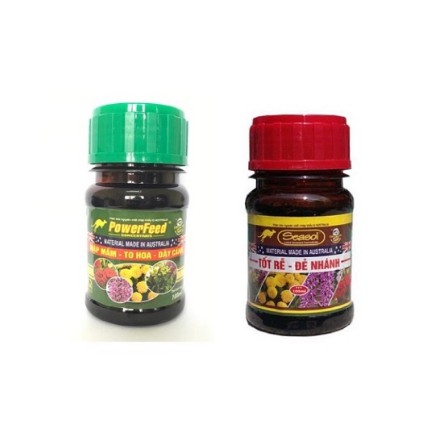 Cặp Đôi Phân Đạm Cá Powerfeed Và Tảo Biển Seasol 100Ml Nhập Khẩu Từ Úc Tốt Cho Mọi Giai Đoạn Của Cây Trồng