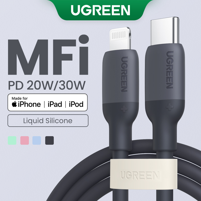MFi Certified UGREEN 1m USB C to Lightning Cable iPhone Lightning Cable PD