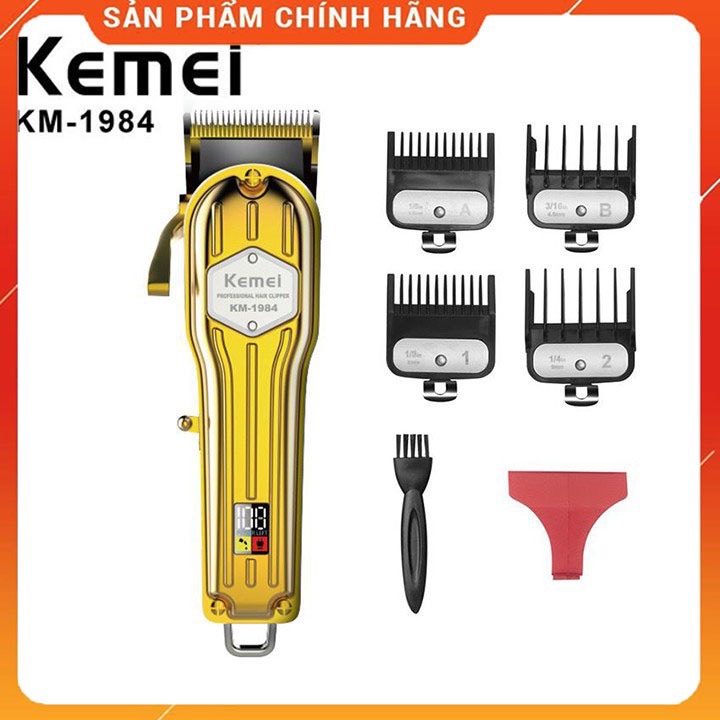 Tông đơ cắt tóc Kemei 1984 lưỡi thép hợp kim titan- tông đơ cắt tóc- tông đơ kemei- dụng cụ làm tóc ptc