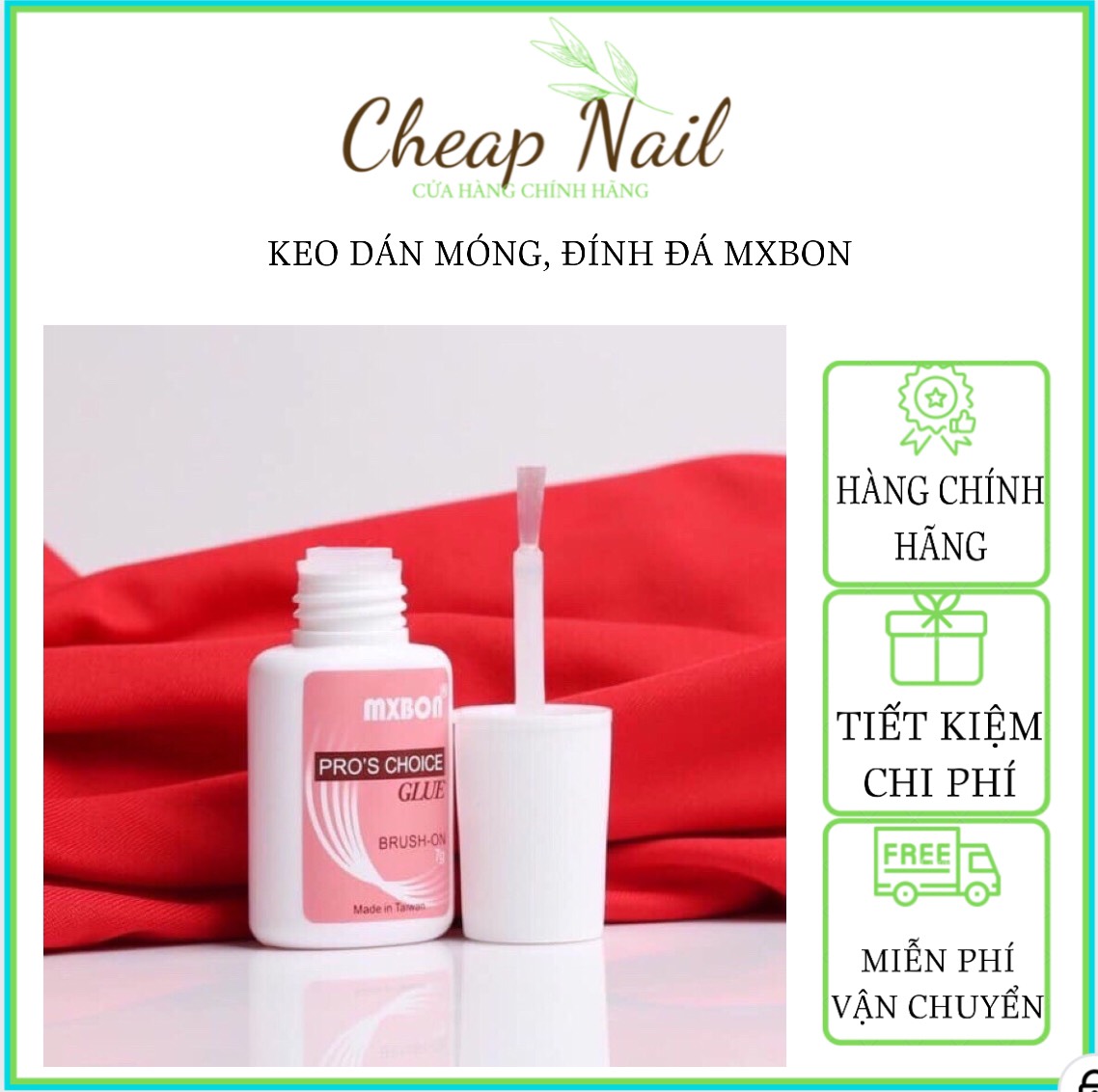 Keo dán móng, đính đá Mxbon siêu bền chắc, hàng loại 1