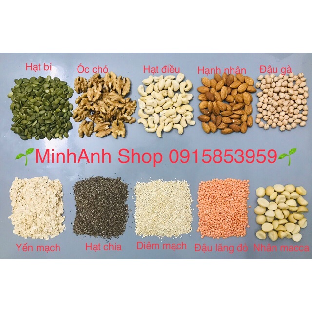 Đậu hạt hữu cơ chia lẻ túi 100g - 50g cho bé 6m+