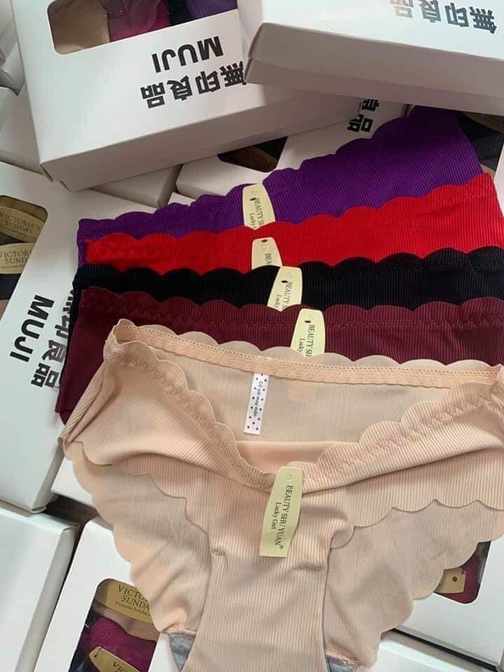 Hộp 5 quần lót muji tăm tre mới