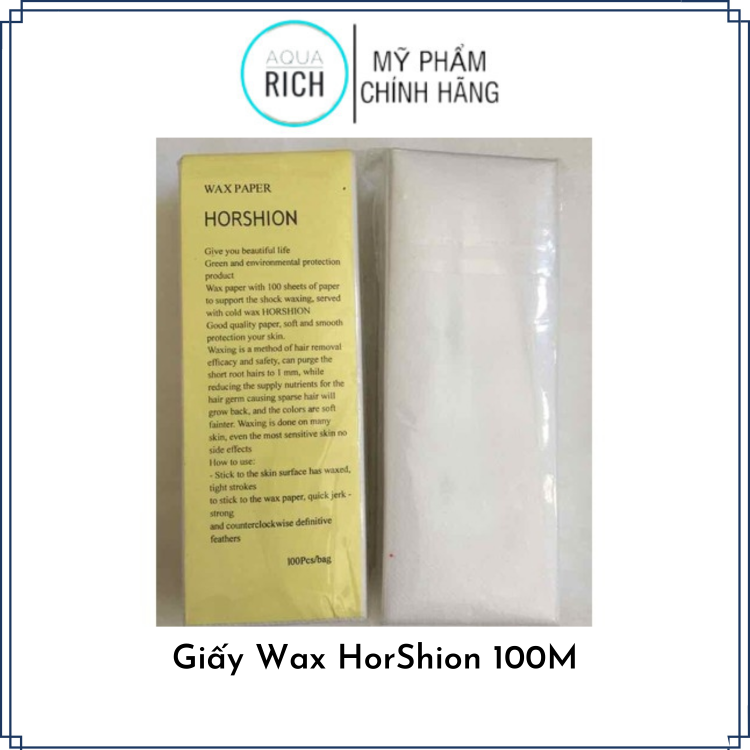 Giấy Wax lông Horshion 100 tờ