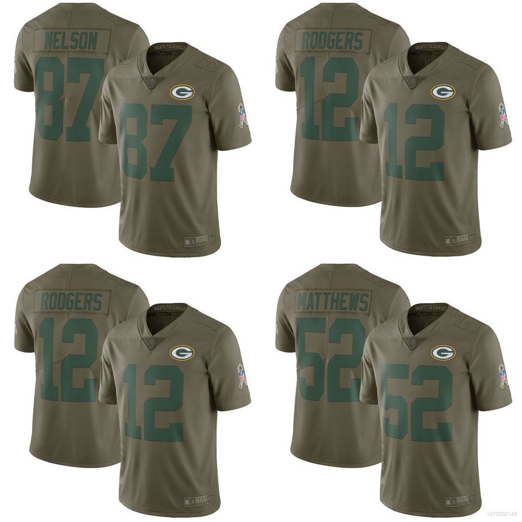 Chất lượng cao Jersey HT1 NFL Green Bay Packers Jersey Rodgers Nelson