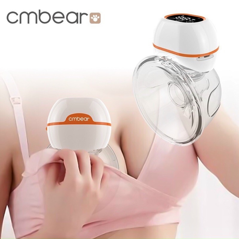 Máy hút sữa không dây Cmbear có pin sạc model ZRX-0201 9 cấp hút có matxa hút kiệt sữa Bảo hành 12 tháng
