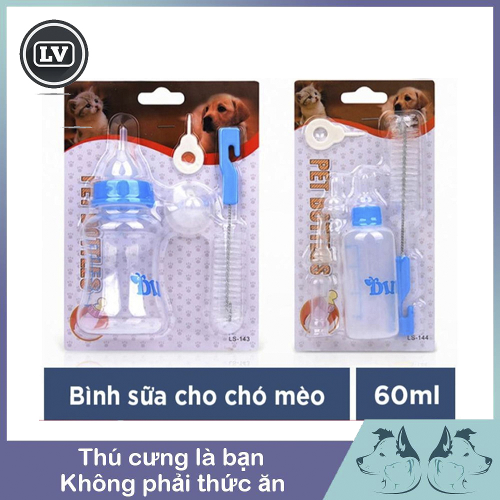 Bình ti sữa dành cho chó mèo con Pet Bottles 60ml và 150ml