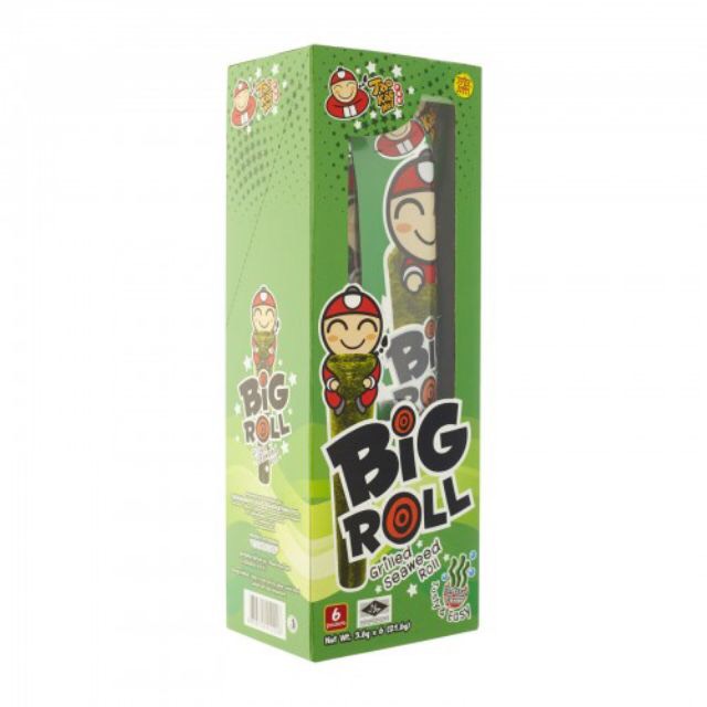 Snack rong biển Big roll vị truyền thống hộp 6 gói