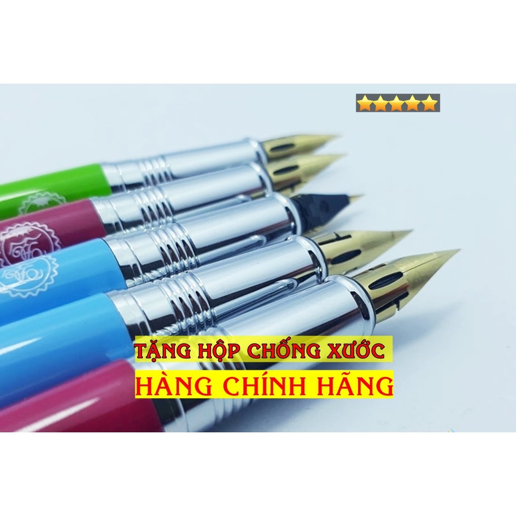 ⊙ Bút mài thầy Ánh SH041 Gold ngòi lá tre tự động thanh đậm viết chữ sáng tạo calligrahy