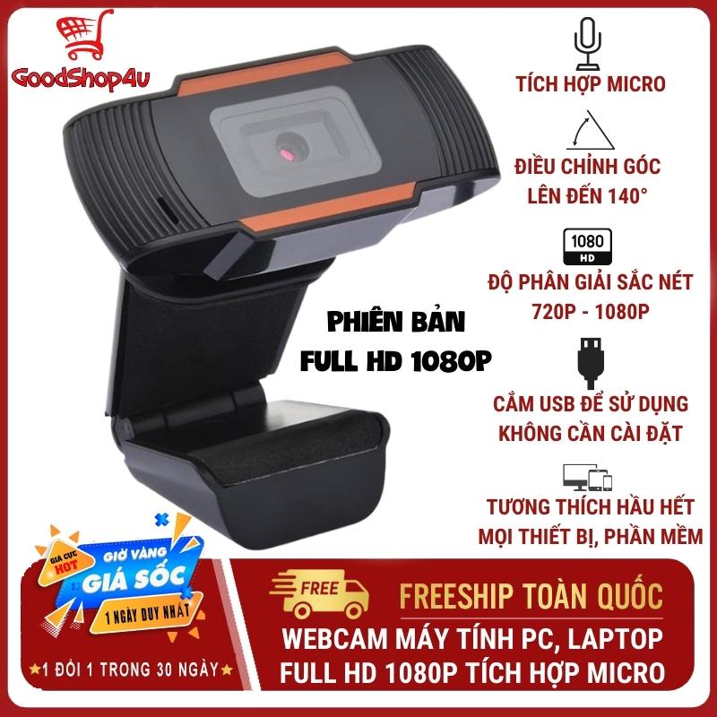 Webcam máy tính pc, laptop full hd 1080p tích hợp micro | livestream có micro full hd 1080p, pc gaming high solution chính hãng