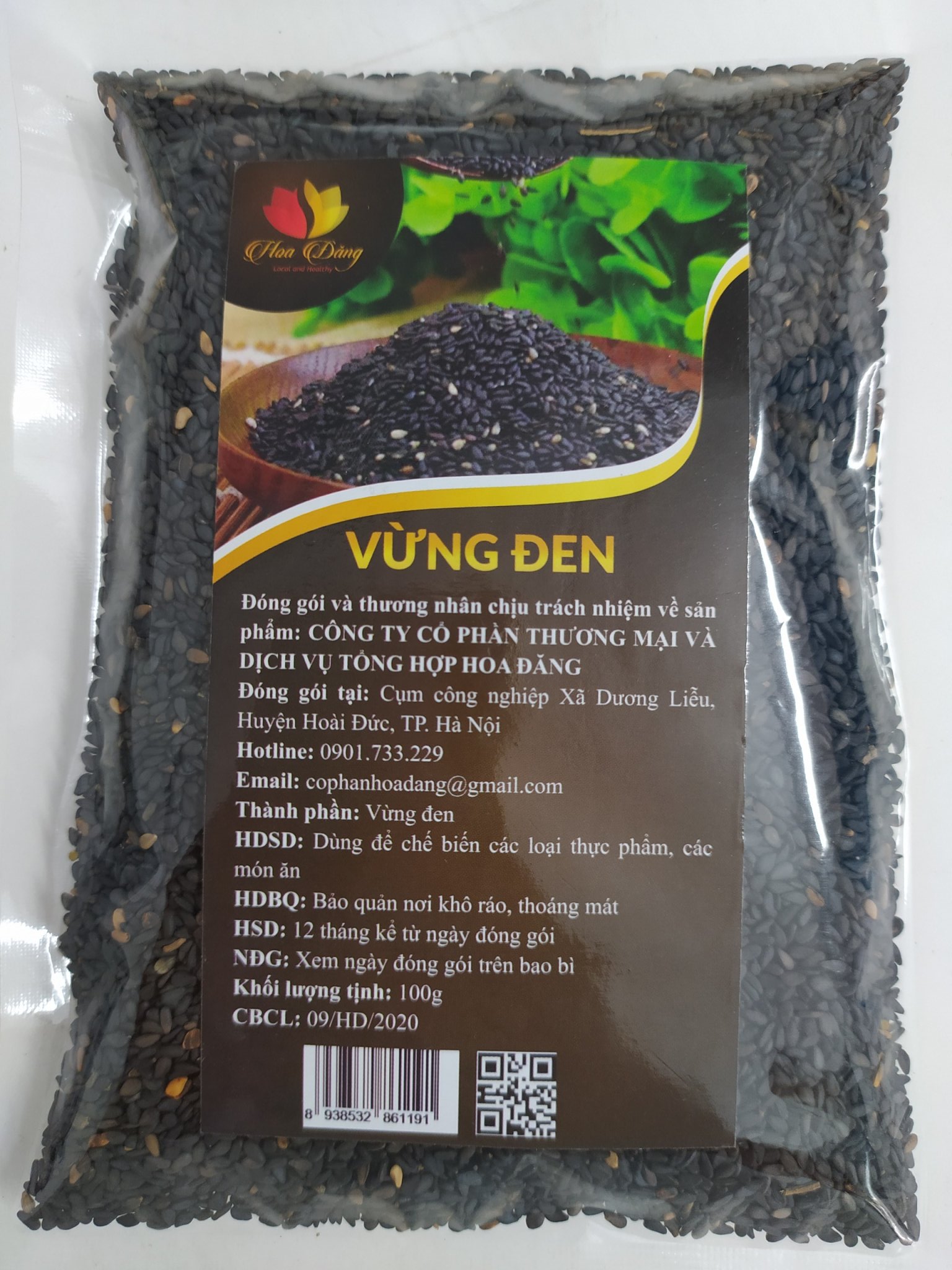 Vừng đen gói 100g