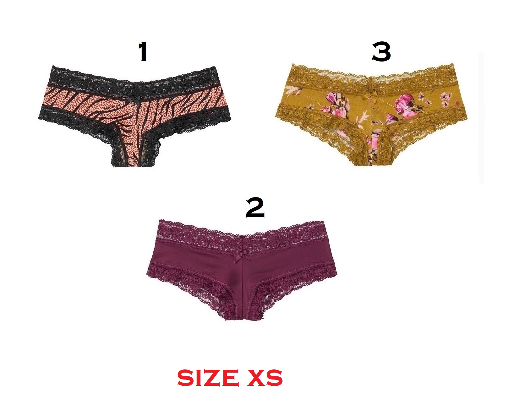 Quần victoria's secret very sexy lace cheeky panty v206