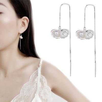 Bông Tai Nữ Bông Tai Bạc Italy Đại Dương Kiểu Hàn Quốc BT08
