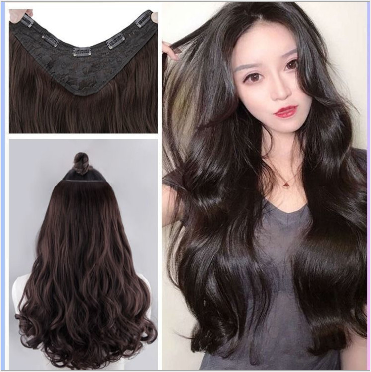 Tóc kẹp chữ v xoăn dài 45cm - 60cm | tóc giả wina