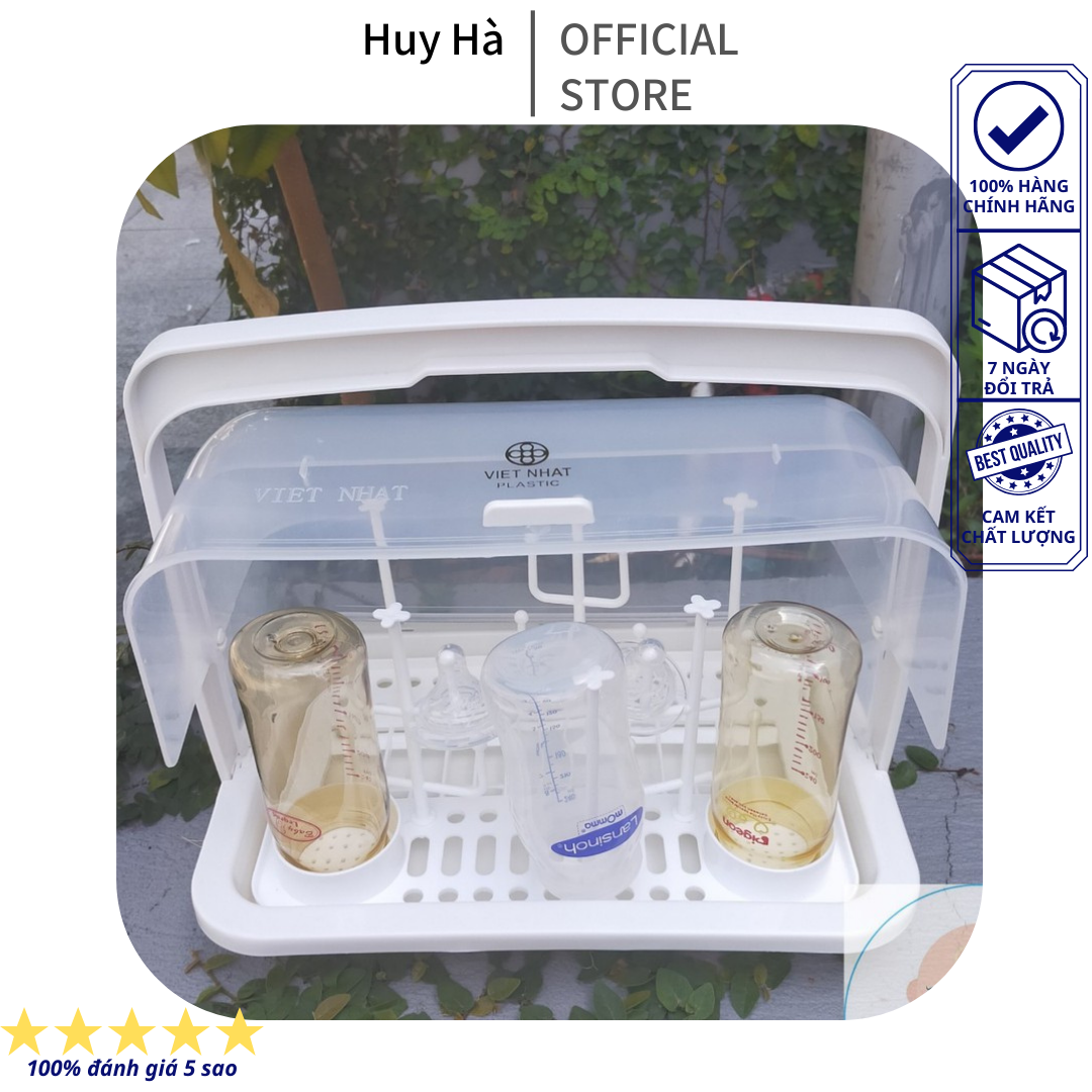 Khay úp bình sữa - giỏ úp chén , giỏ úp cốc có quai sách cho gia đình Việt. Thương hiệu Việt Nhật