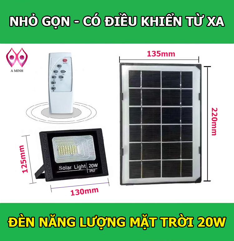 ĐÈN PHA NĂNG LƯỢNG MẶT TRỜI 20W / 200W/ 500W  BẢO HÀNH 12 THÁNG