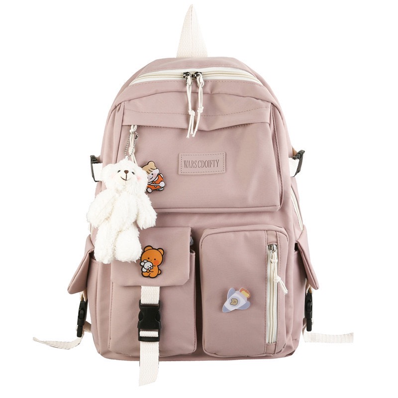 Ba lô Alice flower tặng kèm móc gấu sticker 857