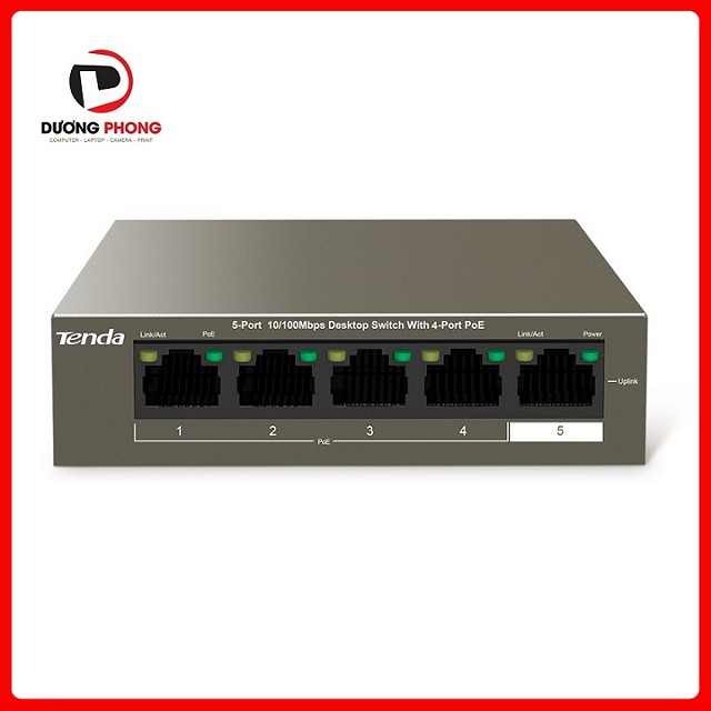 Bộ chia mạng switch poe tenda tef 1105p chính hãng