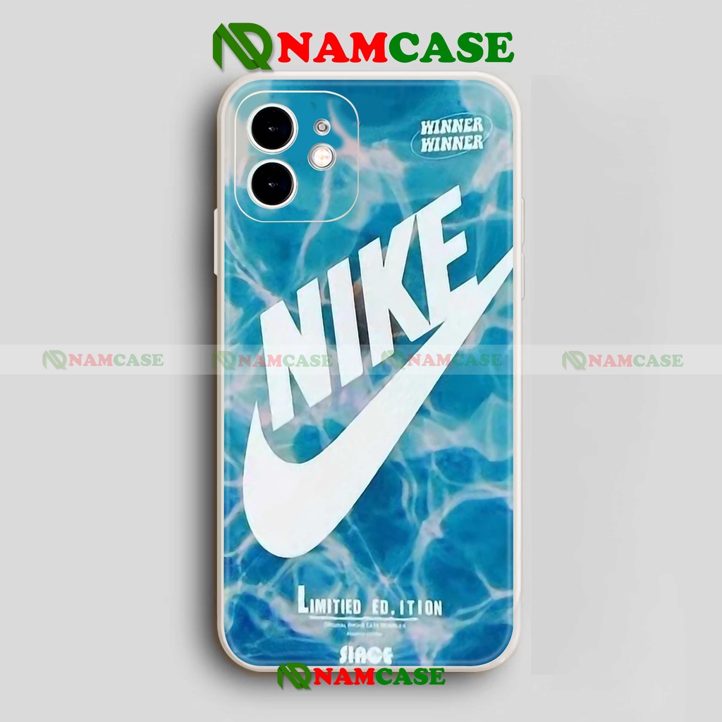 Ốp lưng iPhone Nike cạnh viền vuông silicon dẻo cho iphone 6/6s/7/8/X/XS/XR/11/12/13 Pro Plus Max cute đẹp dễ thương