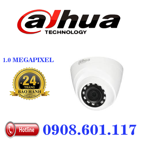 Camera hdcvi/hdtvi/ahd/analog dome hồng ngoại 1.0 megapixel dahua hac-hdw1000rp-s3