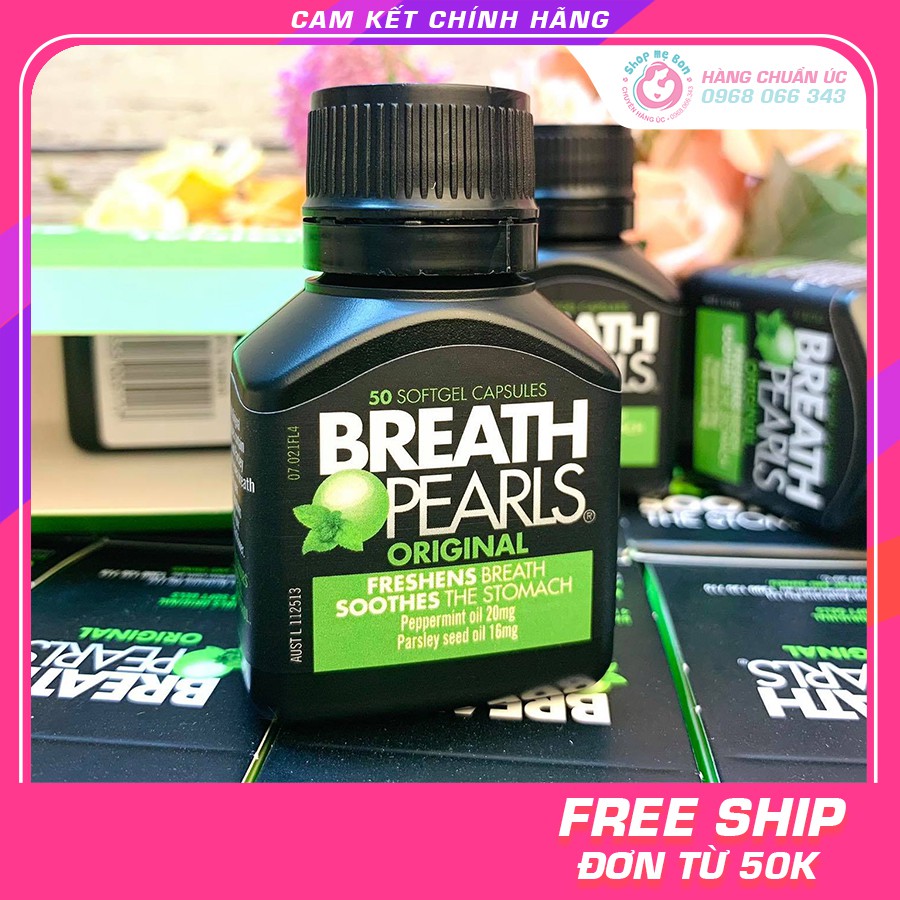 Viên uống thơm miệng Breath Pearls - Úc