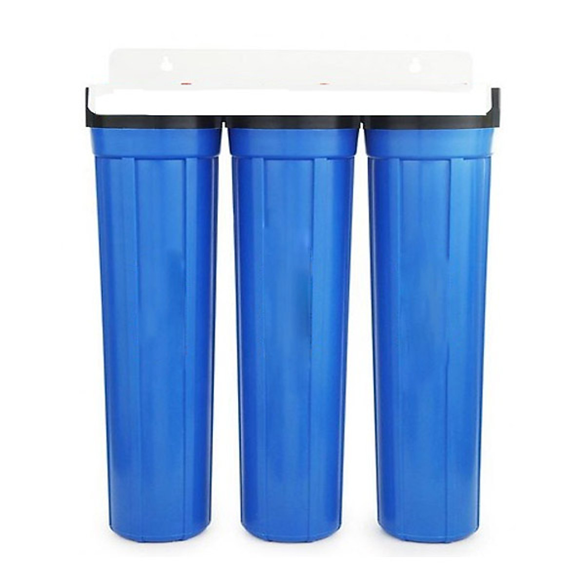 Bộ 3 cốc lọc thô 20 inch kèm lõi bông (3 cốc xanh +3 lõi thô)