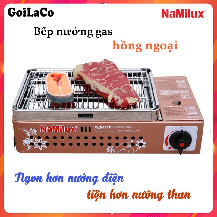 Bếp nướng gas hồng ngoại Namilux NA-24N sử dụng van ngắt an toàn tự động