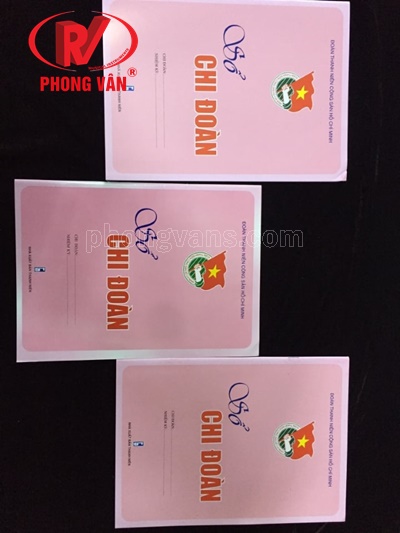 Sổ chi đoàn màu hồng
