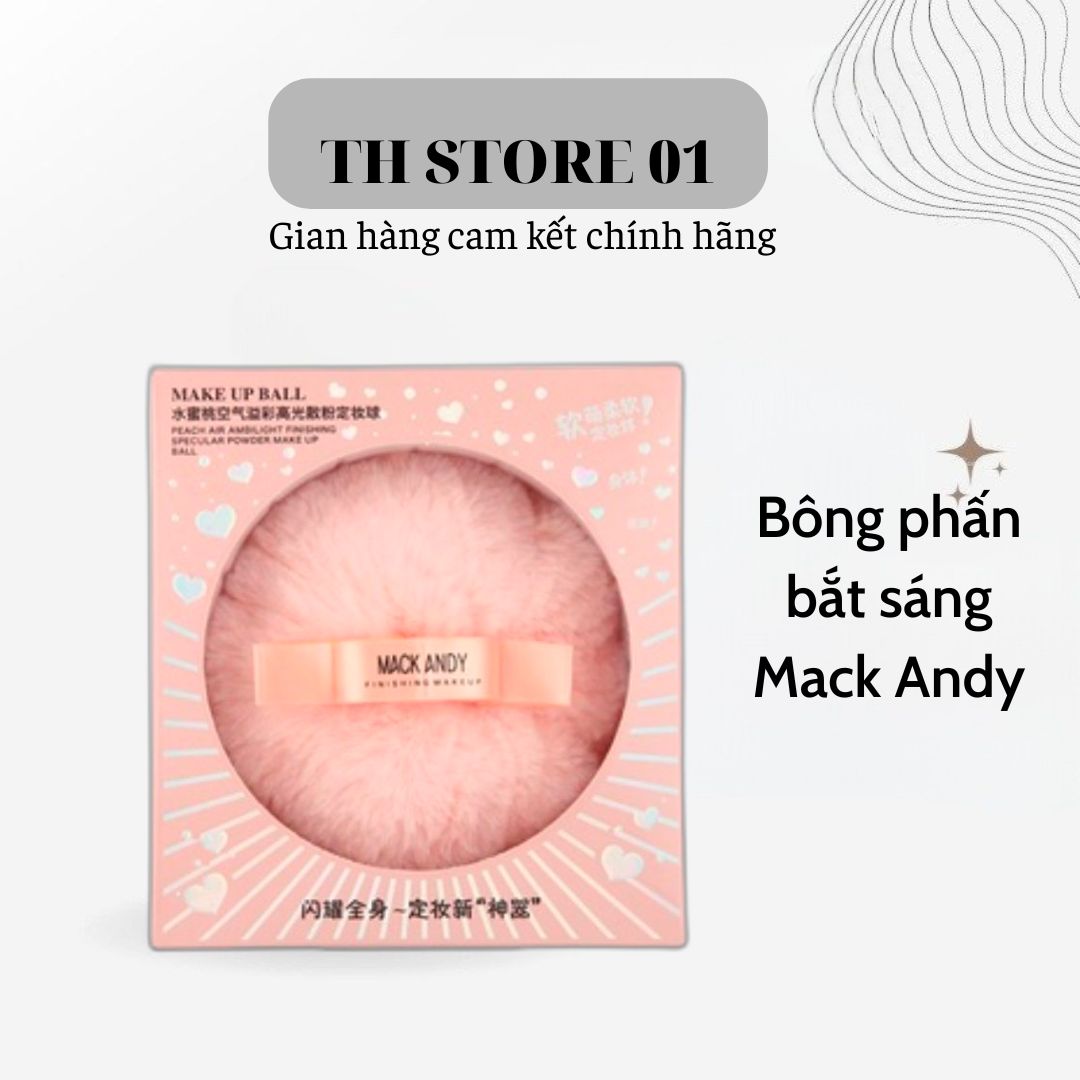 Bông phấn bắt sáng nhũ highlight MACK ANDY, nhũ bắt sáng lấp lánh