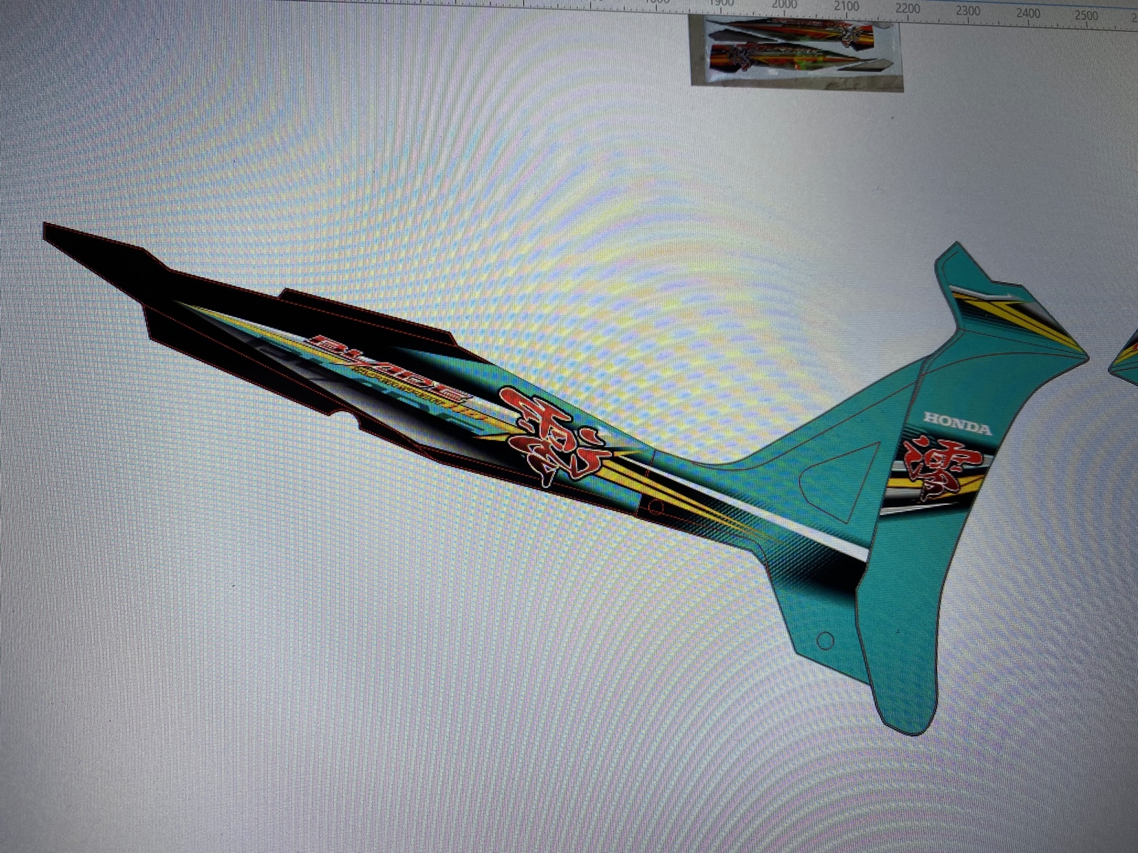 Tem rời wave blade 110 xanh ngọc lục bảo