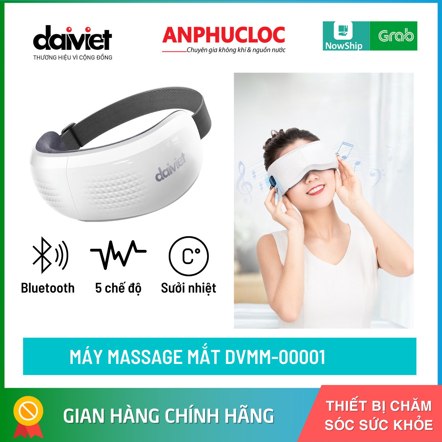 Máy massage mắt đại việt dvmm-00001 chính hãng