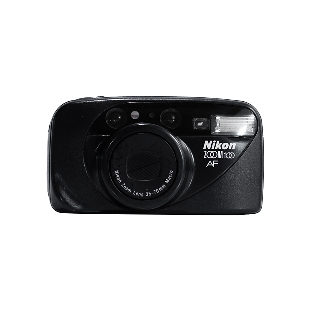 Máy ảnh phim máy film Nikon Zoom 100 AF màu đen huyền bí lạ mắt ngoại hình 92% không có xước