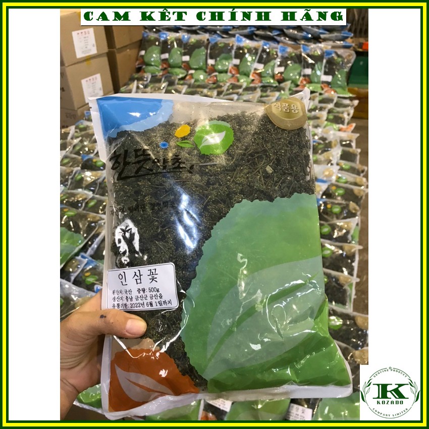 Trà hoa sâm hàn quốc chính hãng, gói 500g - Trà sâm khô giúp thanh nhiệt, giải độc, giảm stress