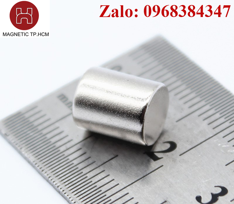 Nam châm tròn 5x3mm trắng đất hiếm lực hút siêu mạnh, 10 viên nam châm tròn 5x3 mạ niken, nam châm trắng chuẩn kích thước lực từ N35