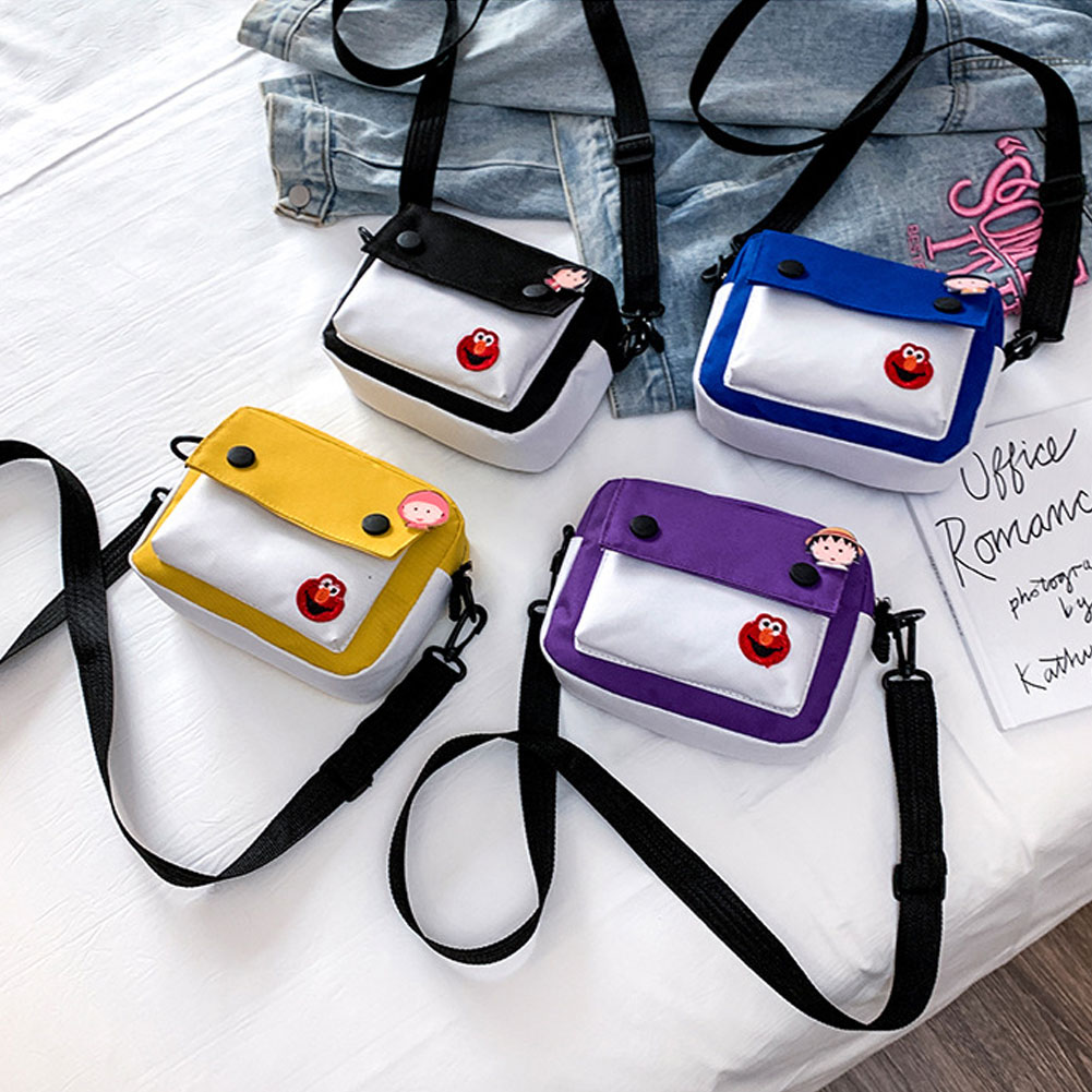 Phim hoạt hình dễ thương túi đeo chéo nữ mini hàn quốc túi xách nữ đeo chéo cute túi tote vải mềm