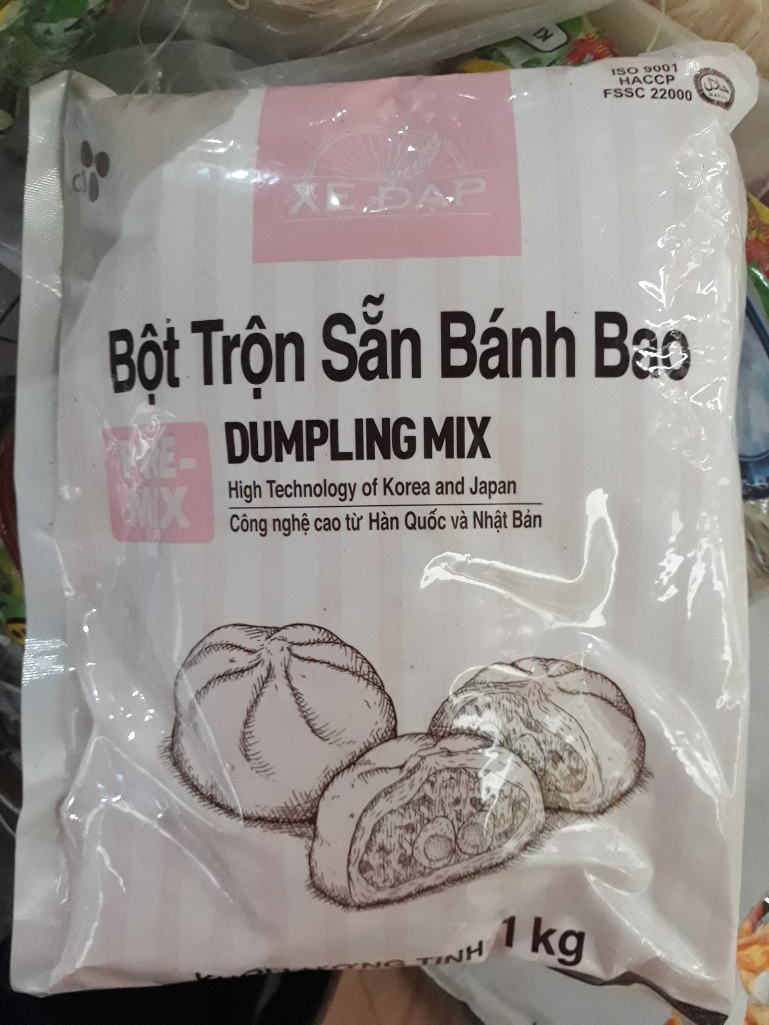 Bột bánh bao trộn sẵn 1kg