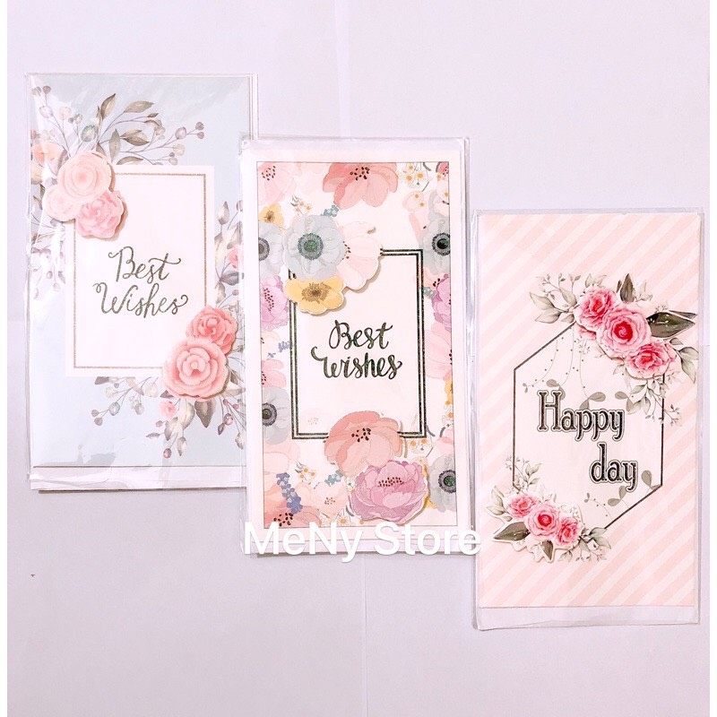 Thiệp 3d chúc mừng 20/10, sinh nhật, 8/3... nhiều mẫu mã, thiệp hoa nổi