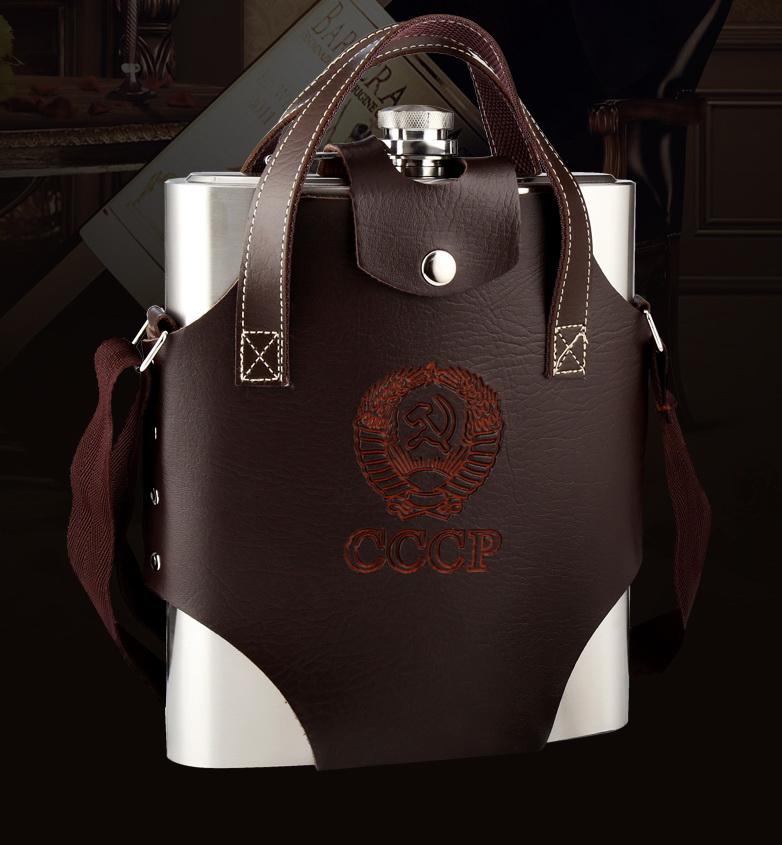 Bình inox 304 đựng rượu cccp snaker cao cấp 2,5 lít