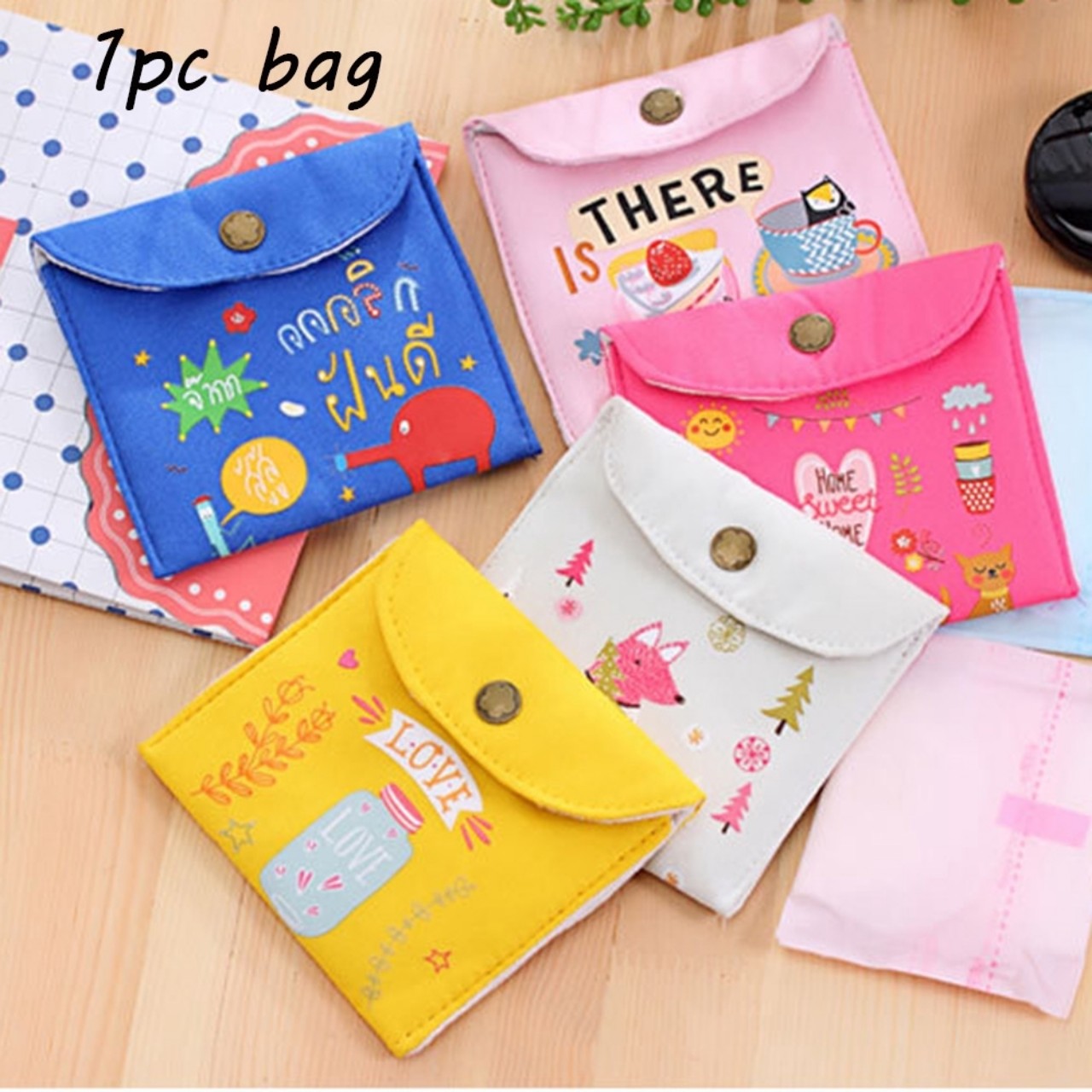 Ví vải in họa tiết siêu mềm - siêu cute