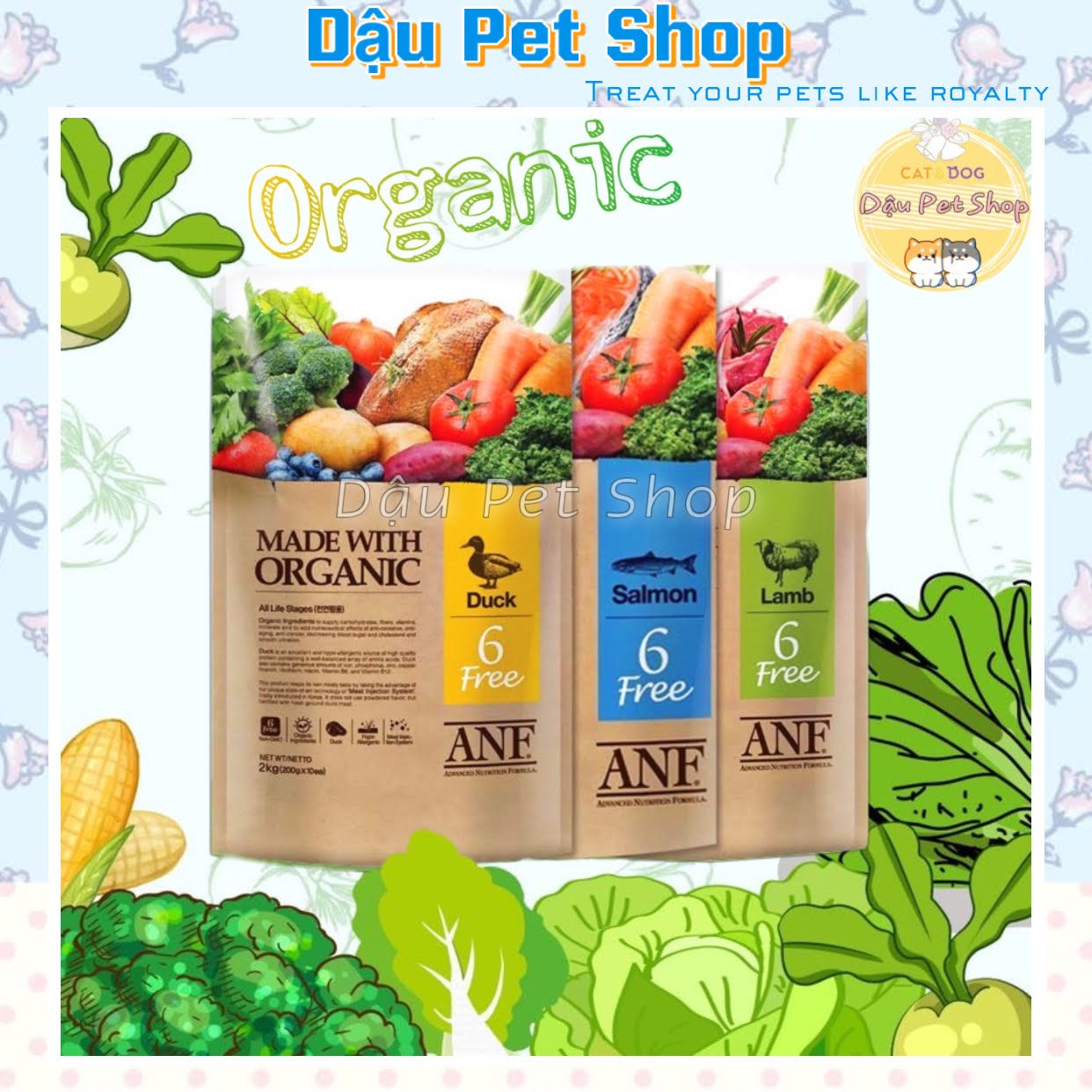 Hạt anf hàn quốc hữu cơ cho chó