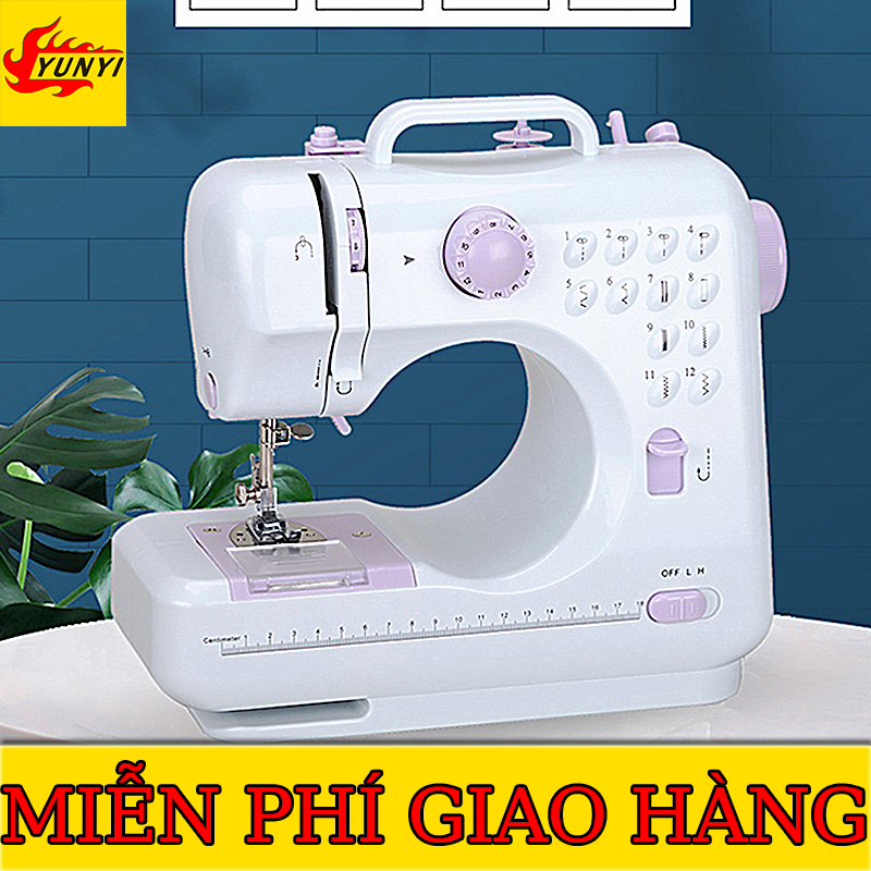 Máy may mini có vắt sổ 2022,máy may gia đình đa năng,máy may mini cầm tay,12 kiểu may, có vắt sổ, may được vải thun thường