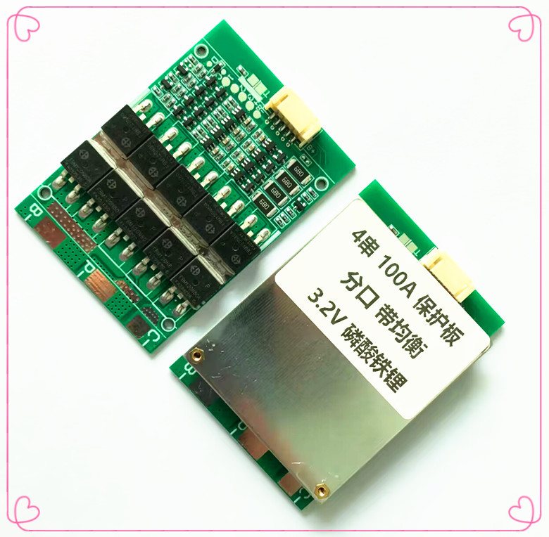 Mạch bảo vệ bms cho pin sắt lithium _32650 lifepo4 3.2v 4s 100a - hệ 4 cell nối tiếp