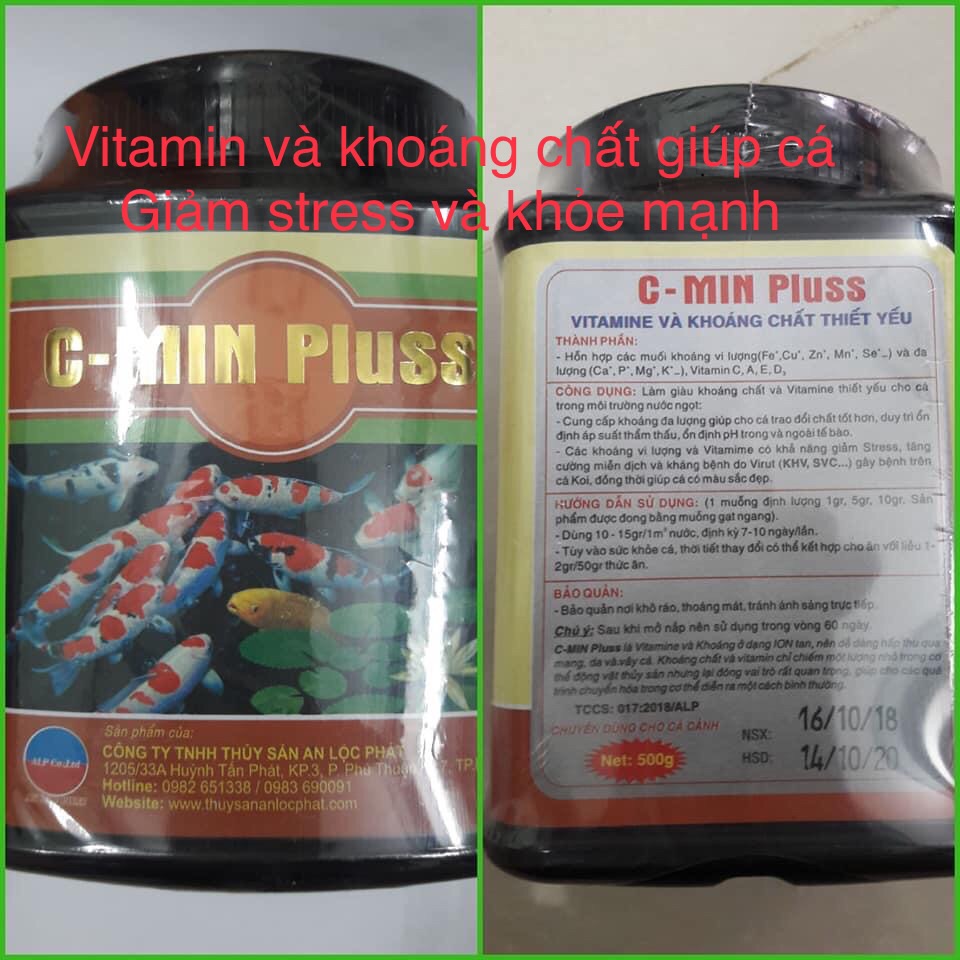 C-MIN PLUSS: (Vitami và khoáng chất) Chuyên dùng cho cá Koi.
