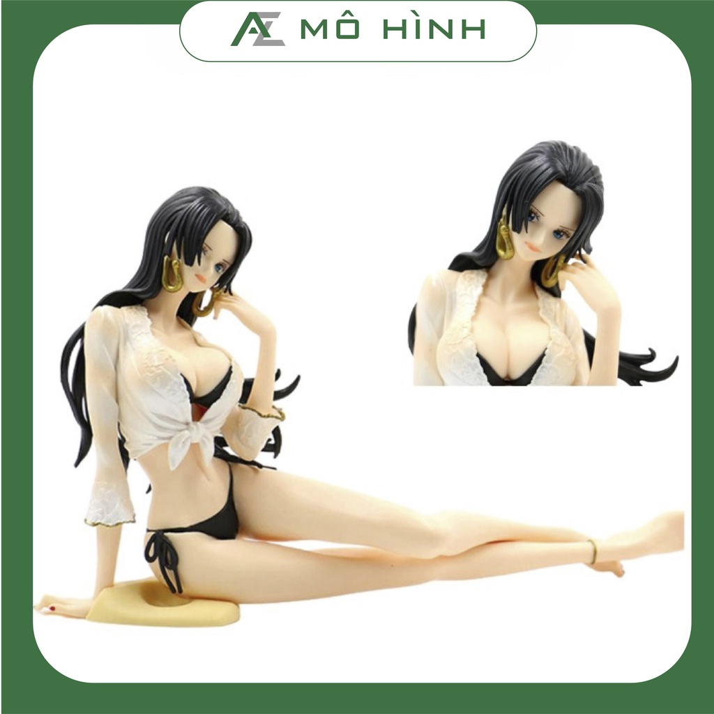 Mô hình One Piece Boa Hancok bikini sexy ngồi cao 12cm mô hình anime nữ decor trang trí để bàn figure one piece đẹp