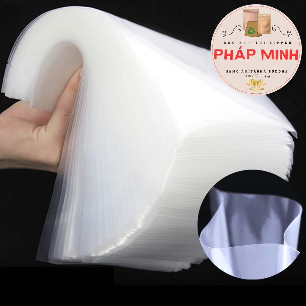 1Kg Túi hút chân không thực phẩm hai mặt trơn - Túi Pa hút chân không đựng thực phẩm, dược phẩm, phụ kiện dày 10zem