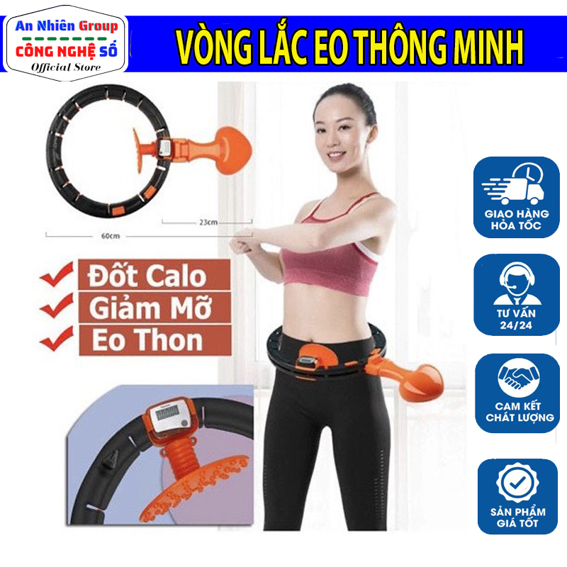 Vòng lắc eo thông minh đếm số vòng, vòng lắc eo giảm mỡ bụng tập thể hình tại nhà, vòng lắc eo hula, hiển thị vòng quay thông minh, tiện lợi - giảm mỡ bụng, giảm cân, giảm béo, dáng đẹp, eo thon, massage cơ bụng
